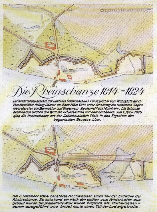 Rheinschanze 1814-1824